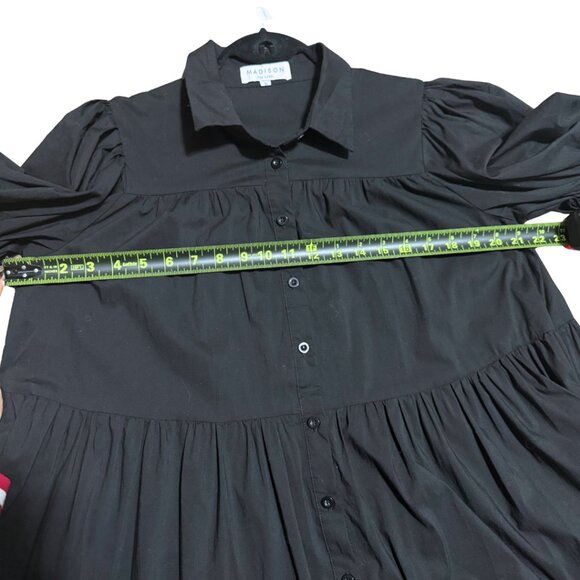 Madison the Label Cecilie Baby Doll Dress Black – Size S Excellent - Picture 10 of 12